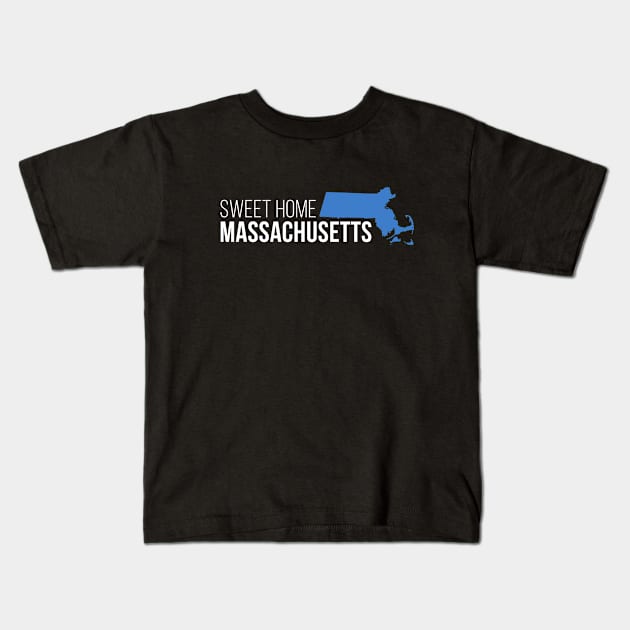 Massachusetts Sweet Home Kids T-Shirt by Novel_Designs